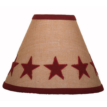 Heritage House Star Lampshade 16 In Barn Red 6W040017 - The Fox Decor